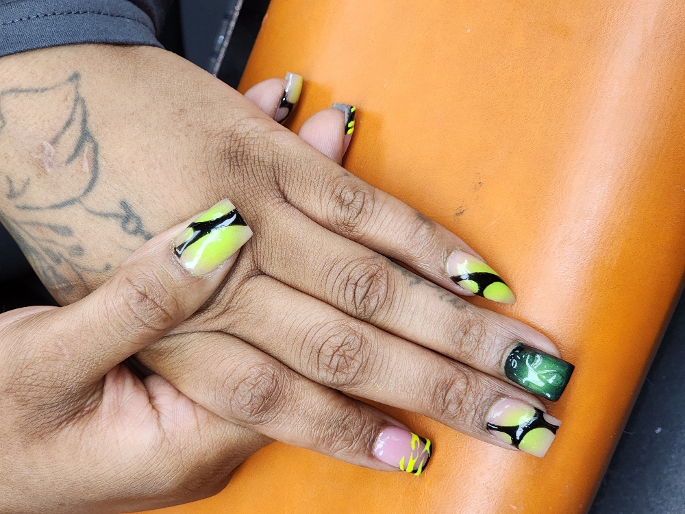 Creative Full Set Medium at Tenia Does Nails in Saraland, AL