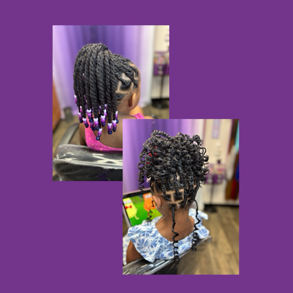 Kids Ages 2-8  Kinky Twists $100 at Hair By Tiffany in Longview, TX
