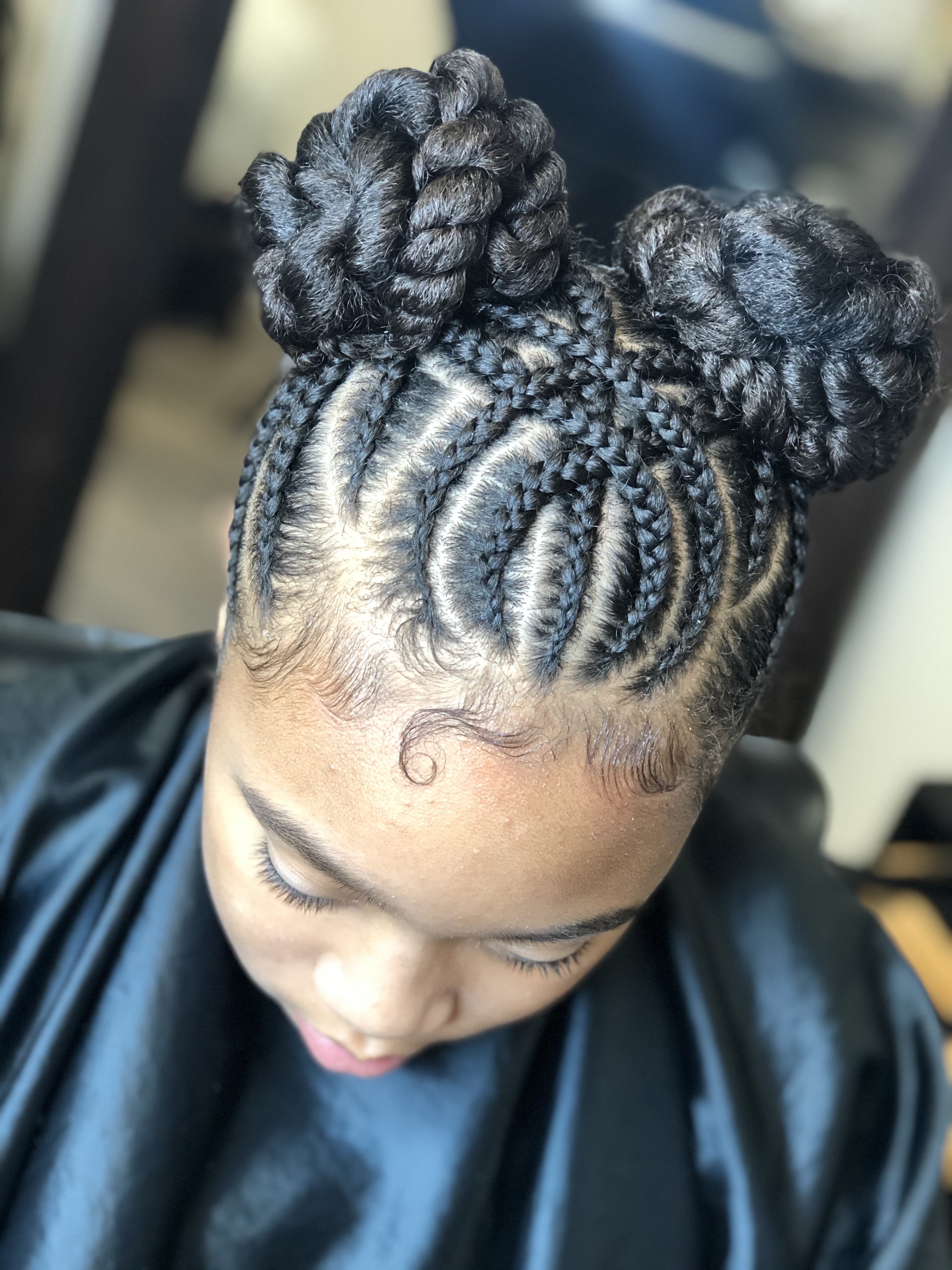 Baby Girl Braids/protective Style