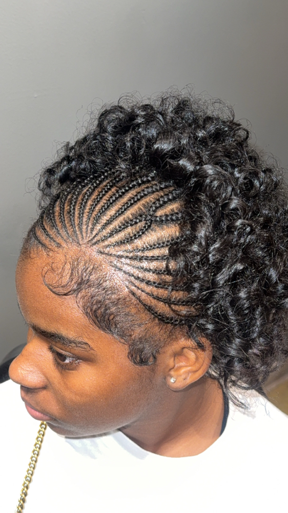 Front Fulani Braids