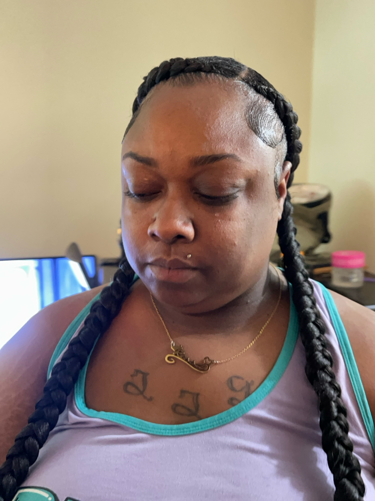 2 Feed-In Braids(traditional) at BOOKwSNOOK in Roanoke, VA