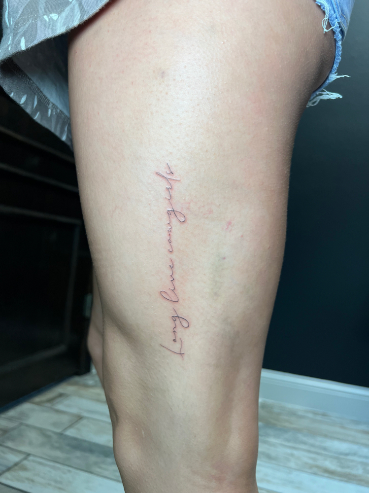 Script Tattoo Multiple Words