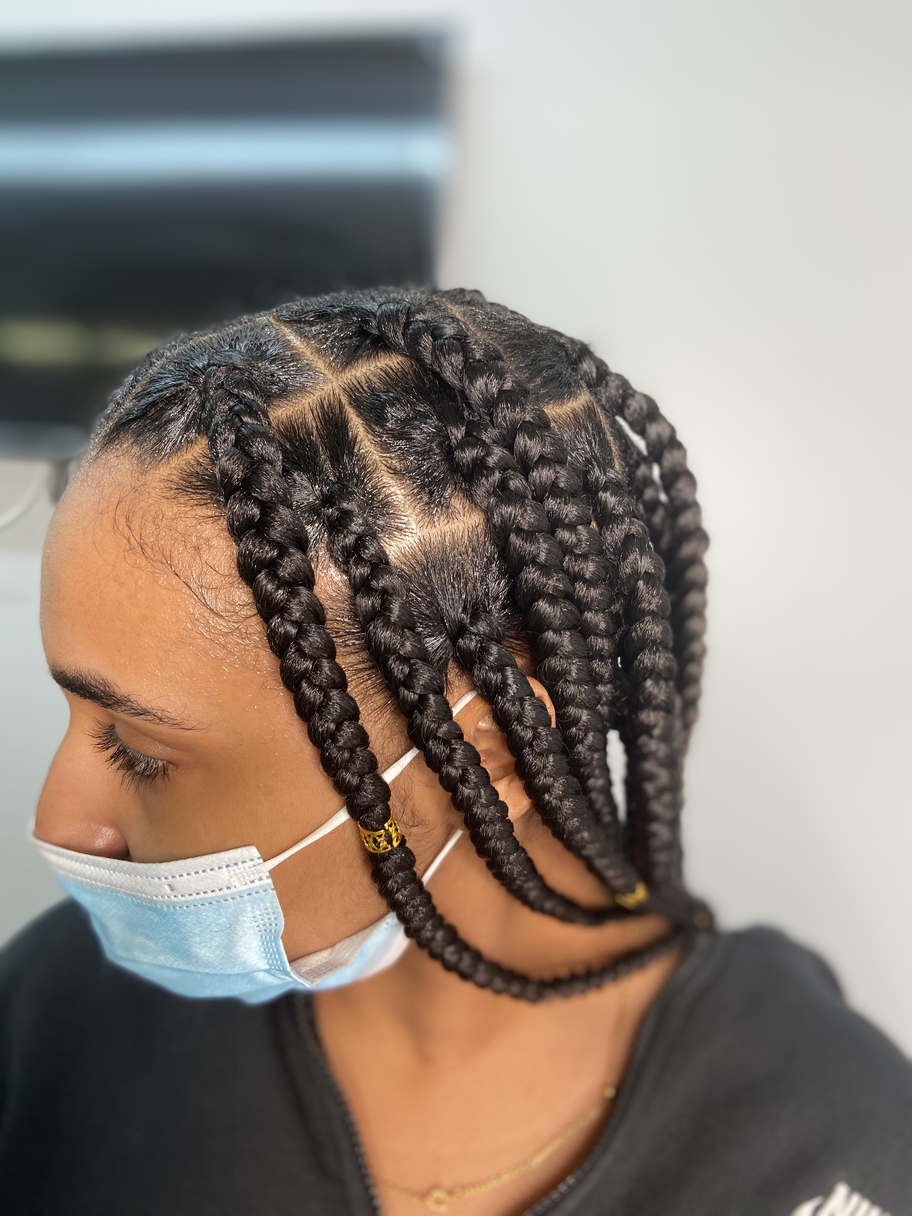 Knotless Braids at Rosegold Beauty in Brockton, MA