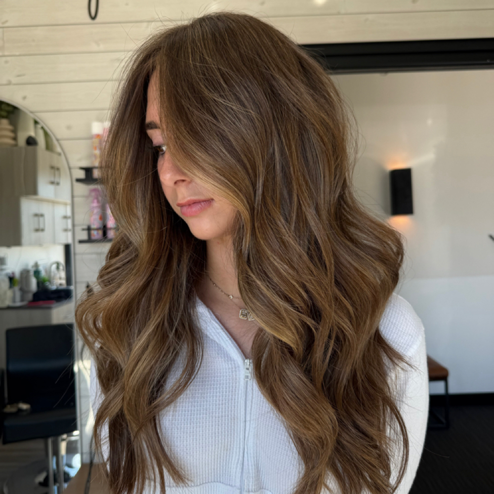 Half Balayage + Haircut at Hairbykelsss in Plainview, NY