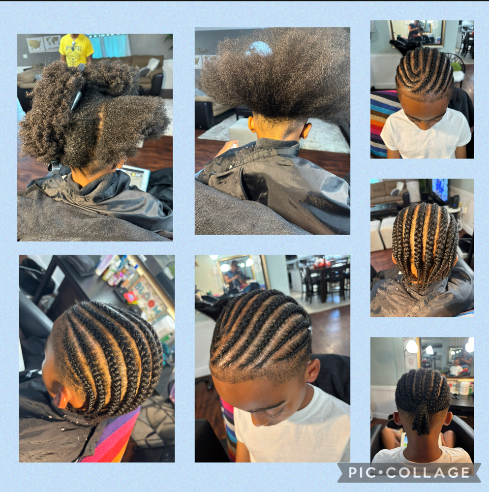 Wash, Blow & Cornrow For Boys at Faithful Beauti LLC in Orlando, FL