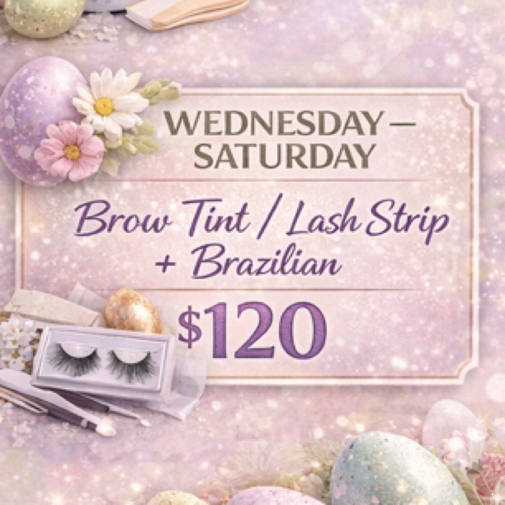 Brow Tint Lash Strip Brazilian at Gracefully Natural Esthetics in Shreveport, LA