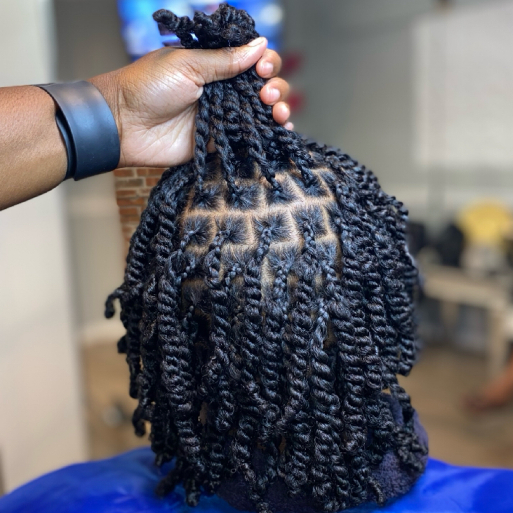 Two Strand Twist at Natural Locs and Braids in Columbia, SC
