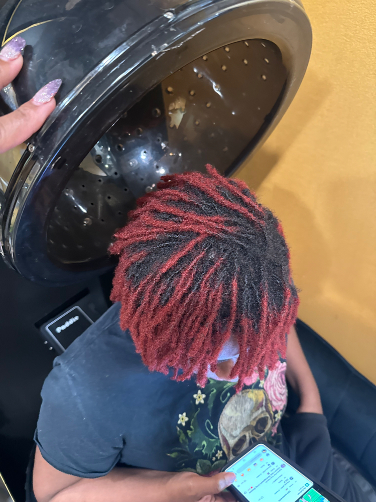 FullHead Color On Locs Double Proce