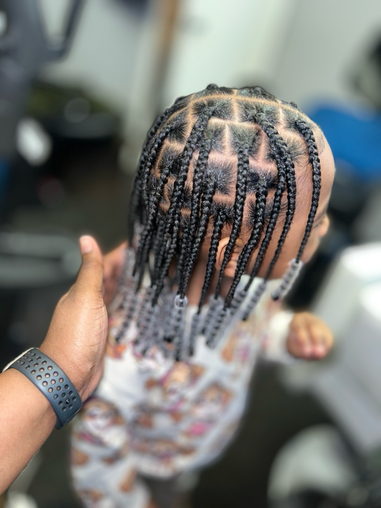 Kids Knotless With Beads