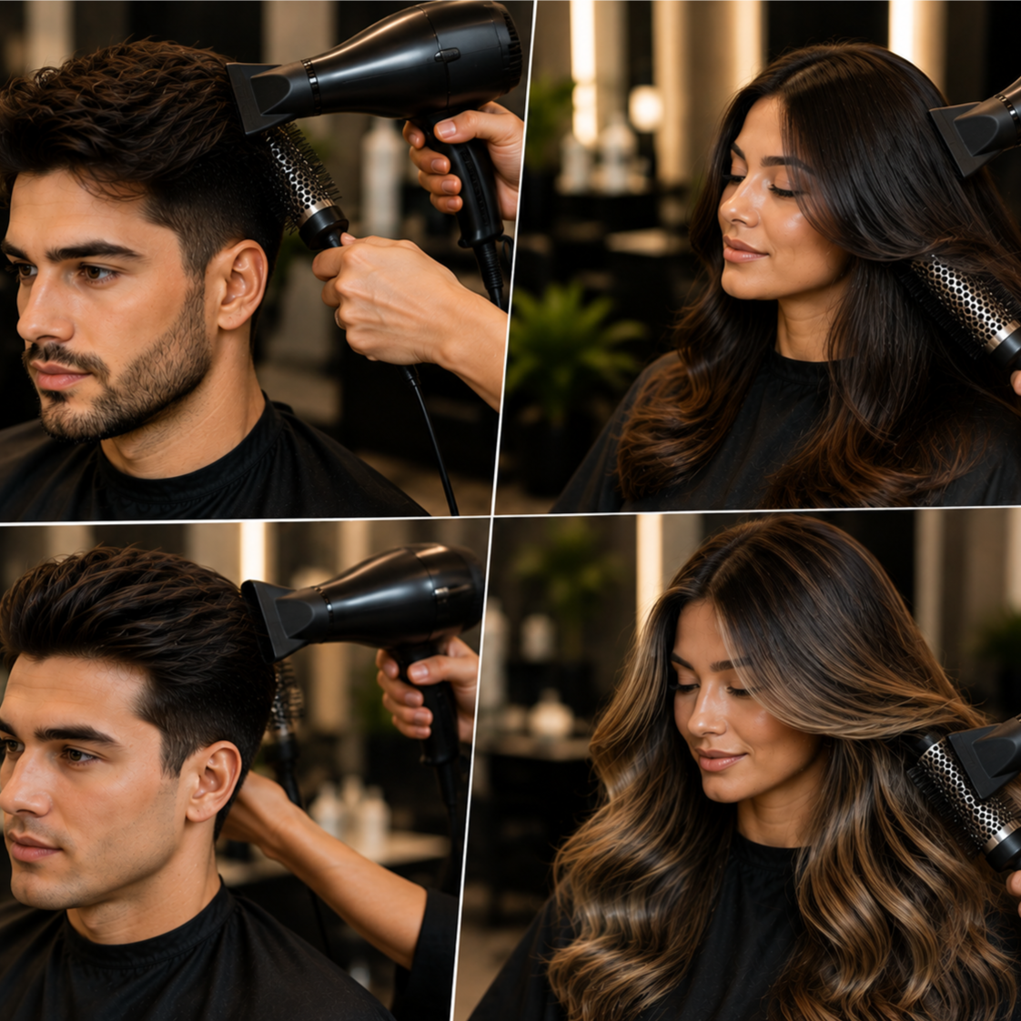Blow-Dry Styling (Add-On) at HairBar Salon BarberShop in Cross Roads, TX