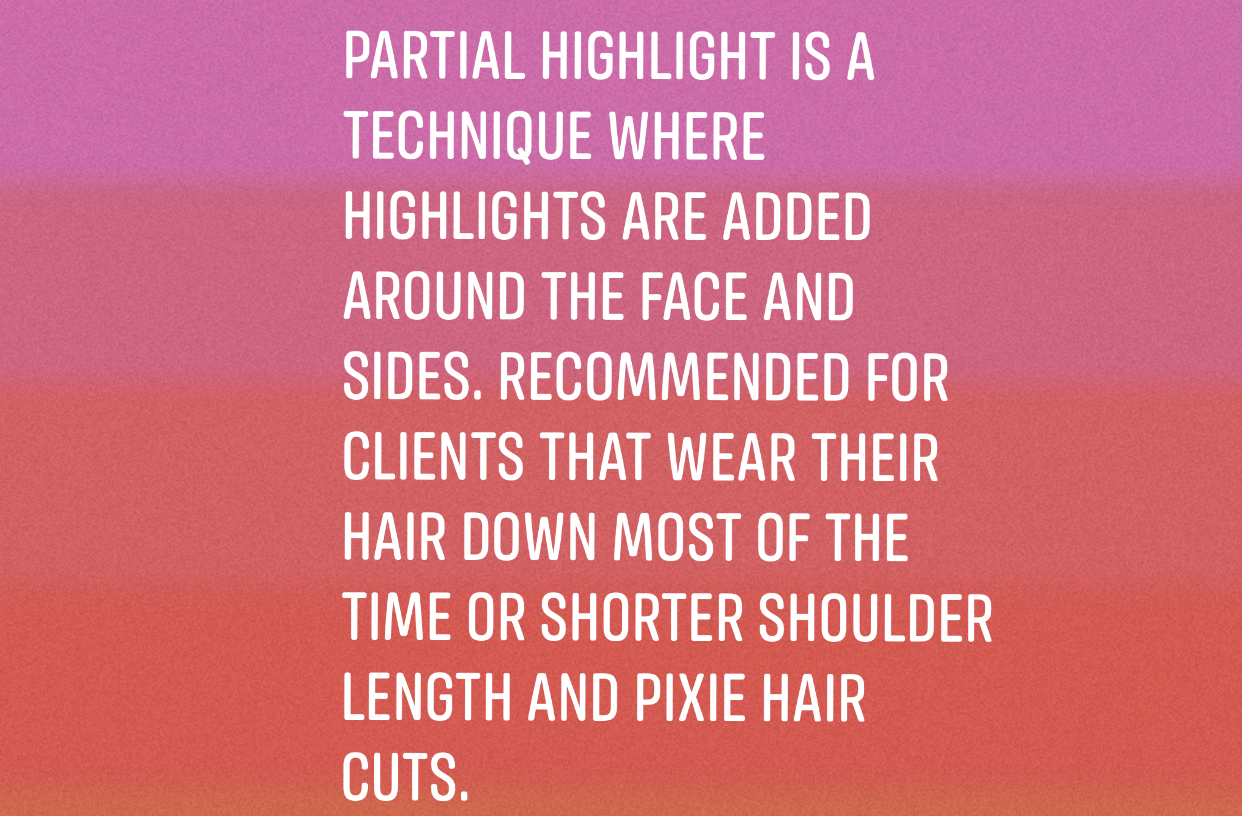 Partial Highlight at DYENAMIC HAIR STUDIO in Fresno, CA