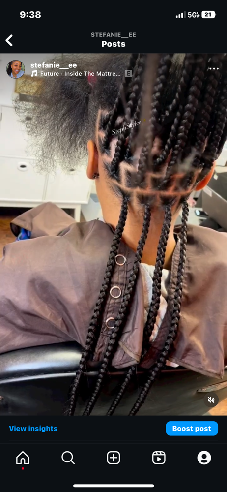 Medium knotless