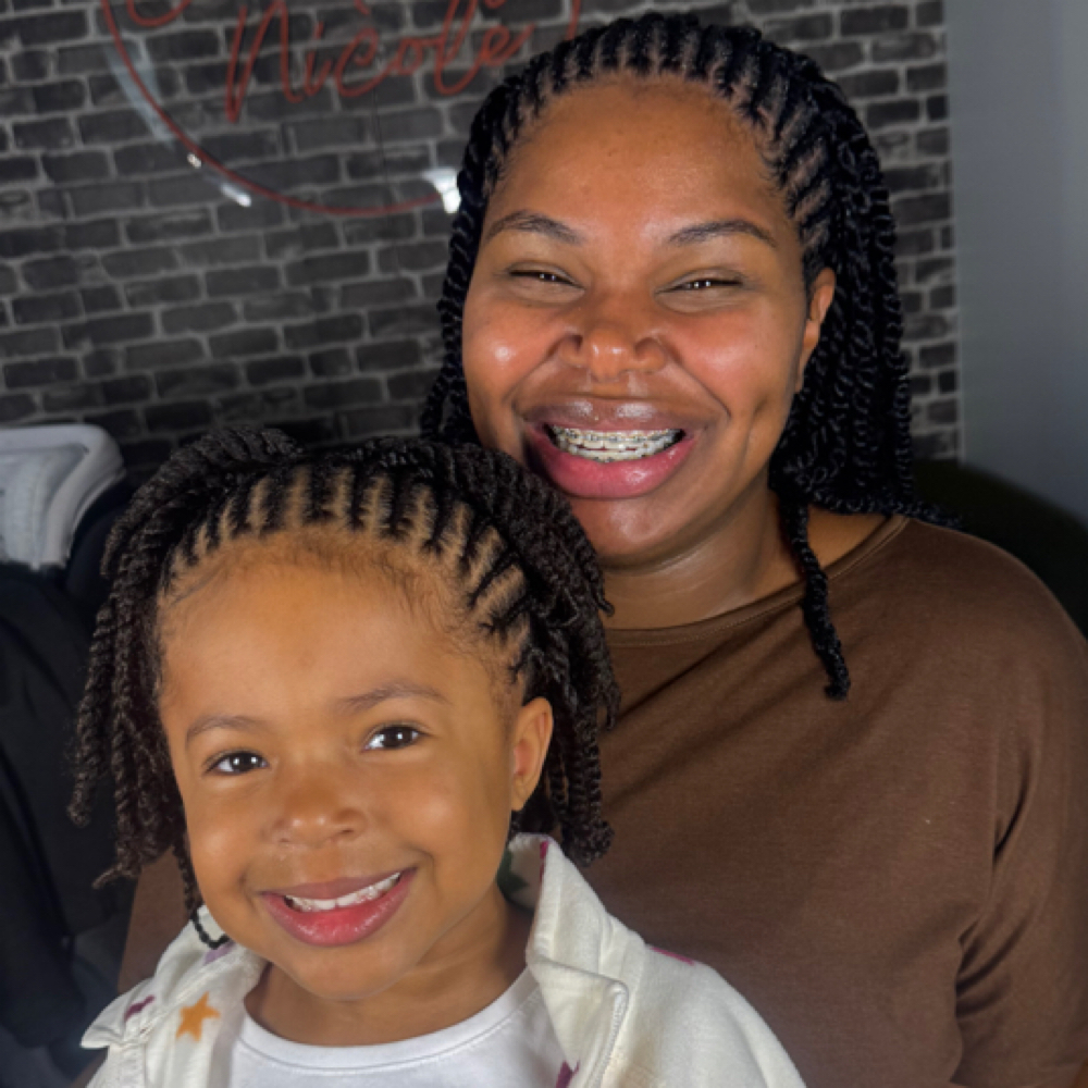 Kid’s Braid/Natural hairstyle (3-5) at Loc'd by Courtney Nicole in Missouri City, TX