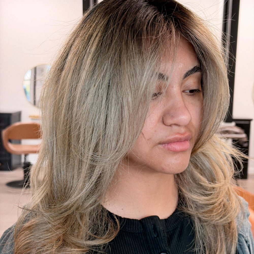 Custom Lived-In Balayage at CRHAIRCOMPANYY in Greenville, TX