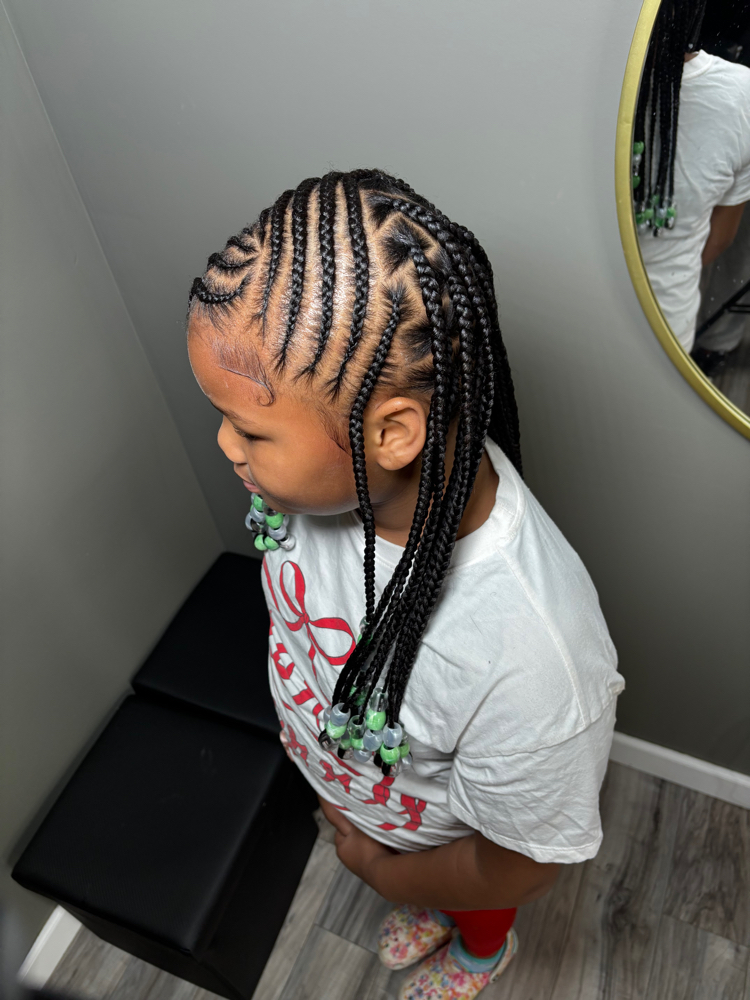 Kids Half Knotless Braids at Root Revival in Pittsburgh, PA