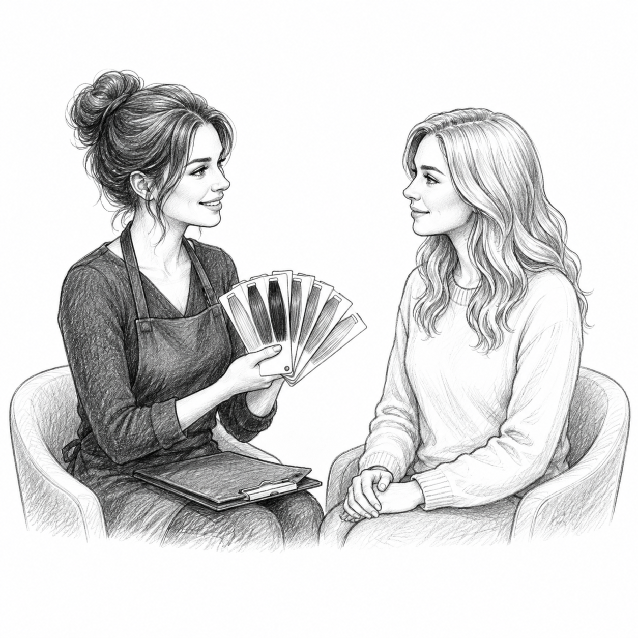 Consultation at Dusti's Speakeasy Salon in Rensselaer, IN