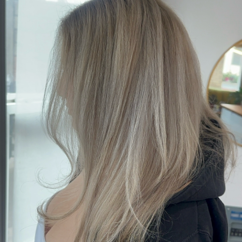 Full Custom Blonding at Hairbygigi.v in Sacramento, CA