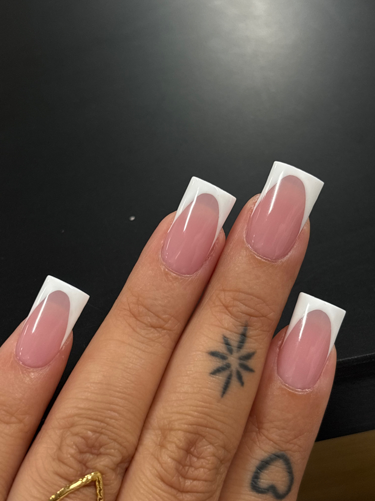 Medium Classic French at Angie’s Nails Galore in Kissimmee, FL