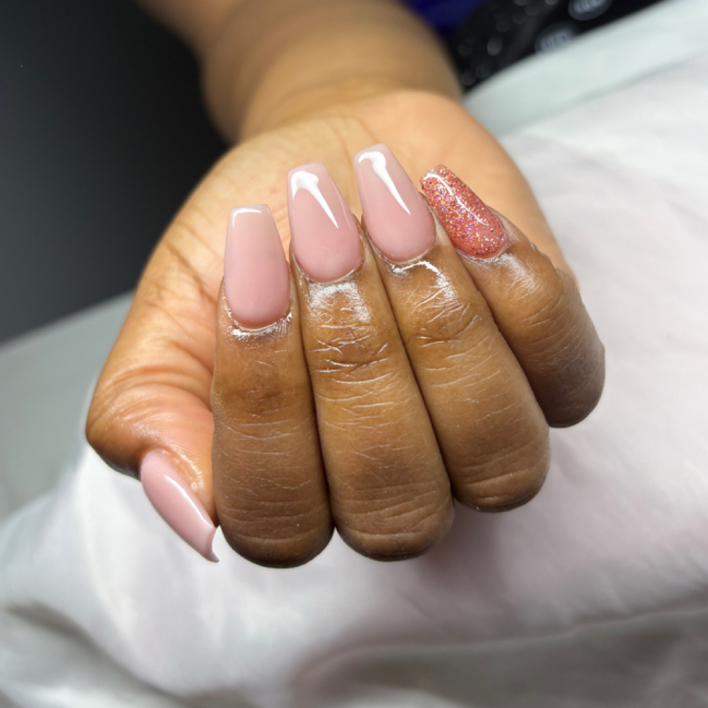 Medium FULLSET - (solid Color) at Nailedit.byjenny in Elyria, OH