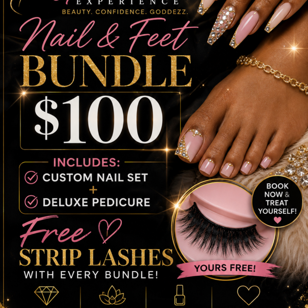 Nail & Pedicure Bundle Special $100 at BLING GODDESS NAILS in Shaker Heights, OH
