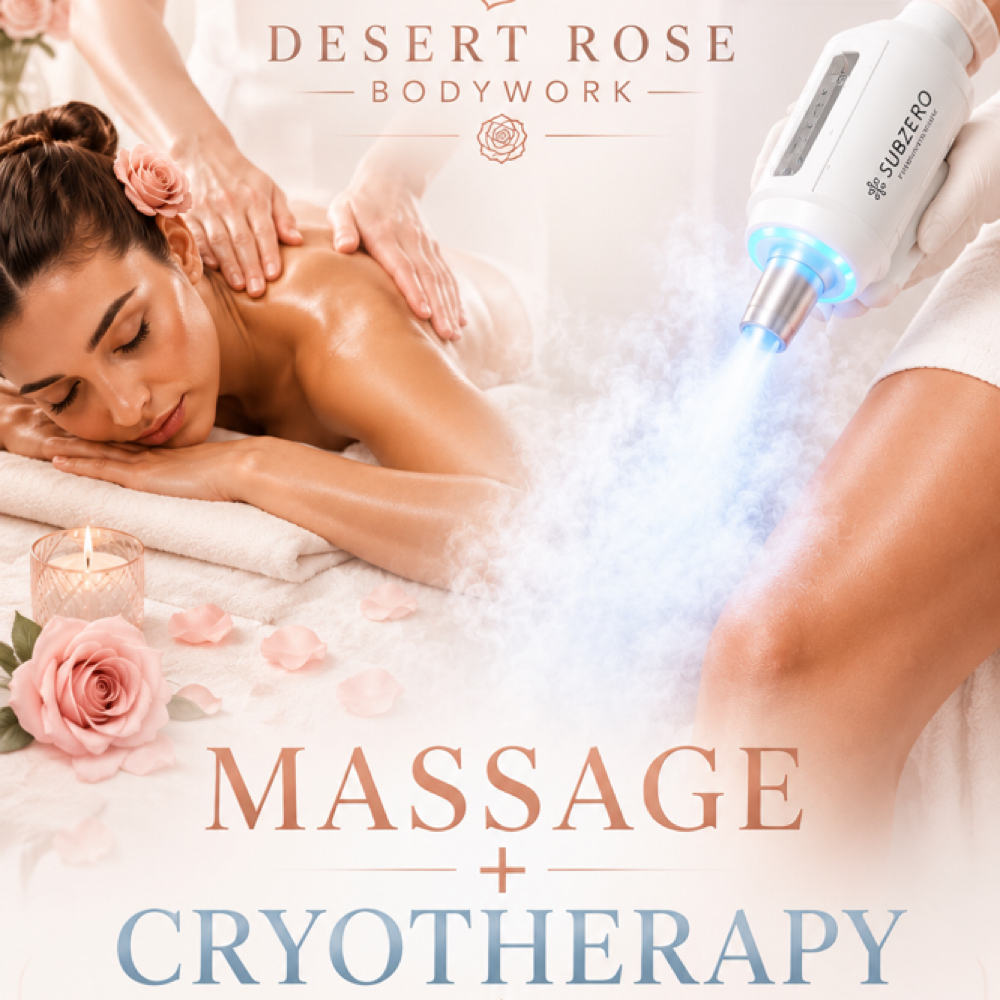 Massage + Cryo Recovery at Desert Rose Bodywork in Humble, TX