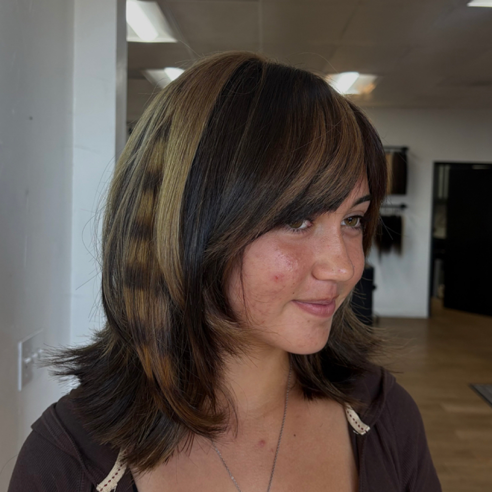 Partial Chunky Highlight at Rad Hair by Sofia in Corona, CA