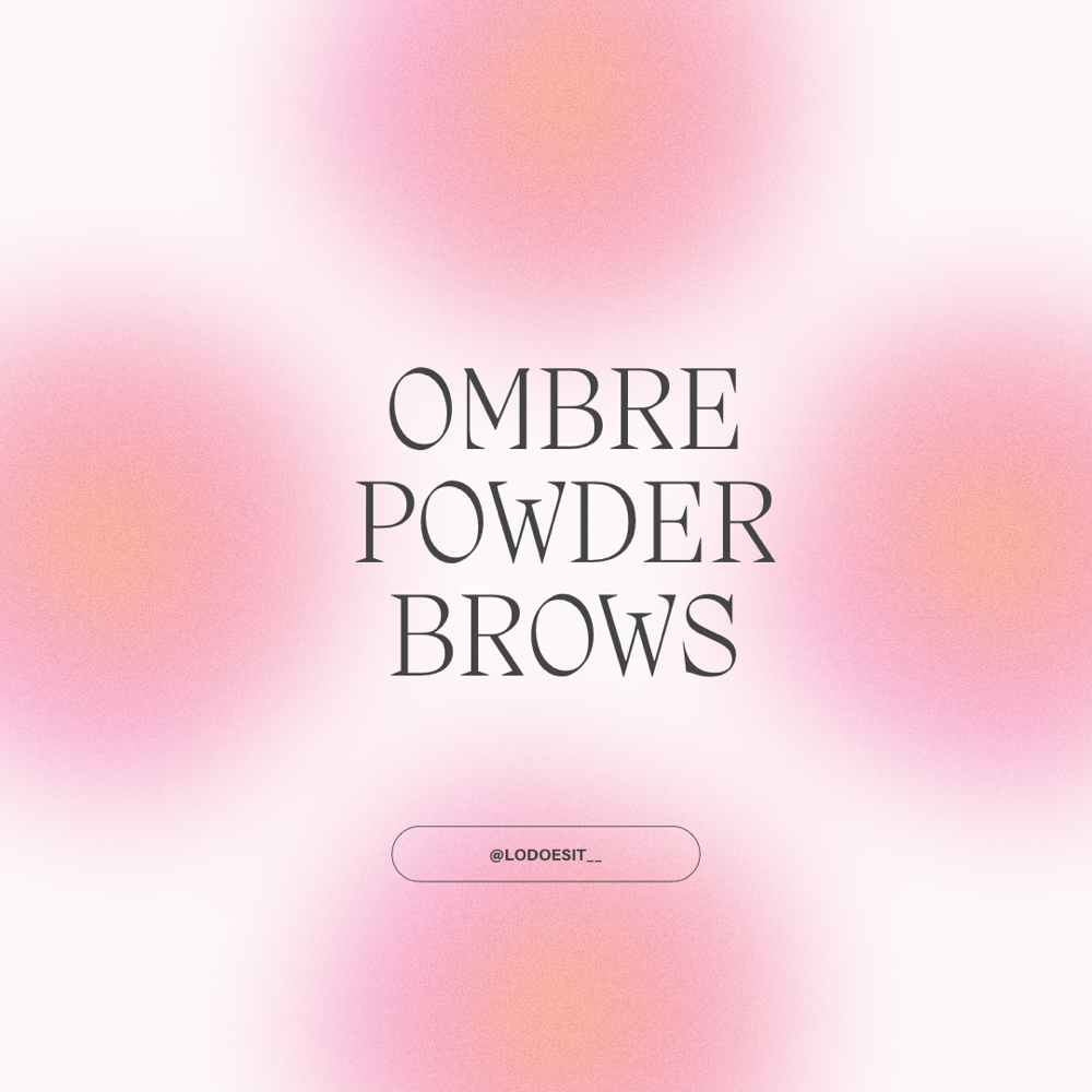 Ombre Powder Brows