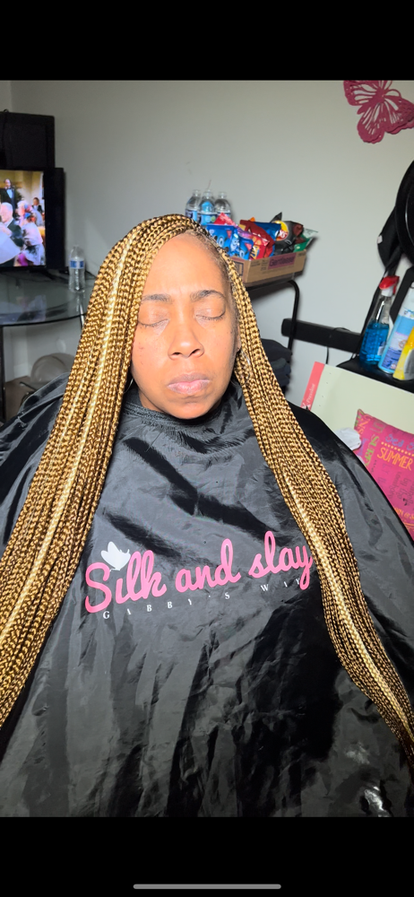 Super Small Boxbraids Waist Length