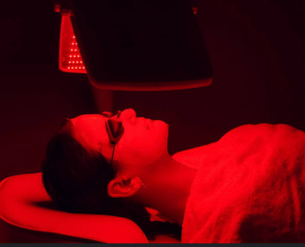 LED light therapy facial
