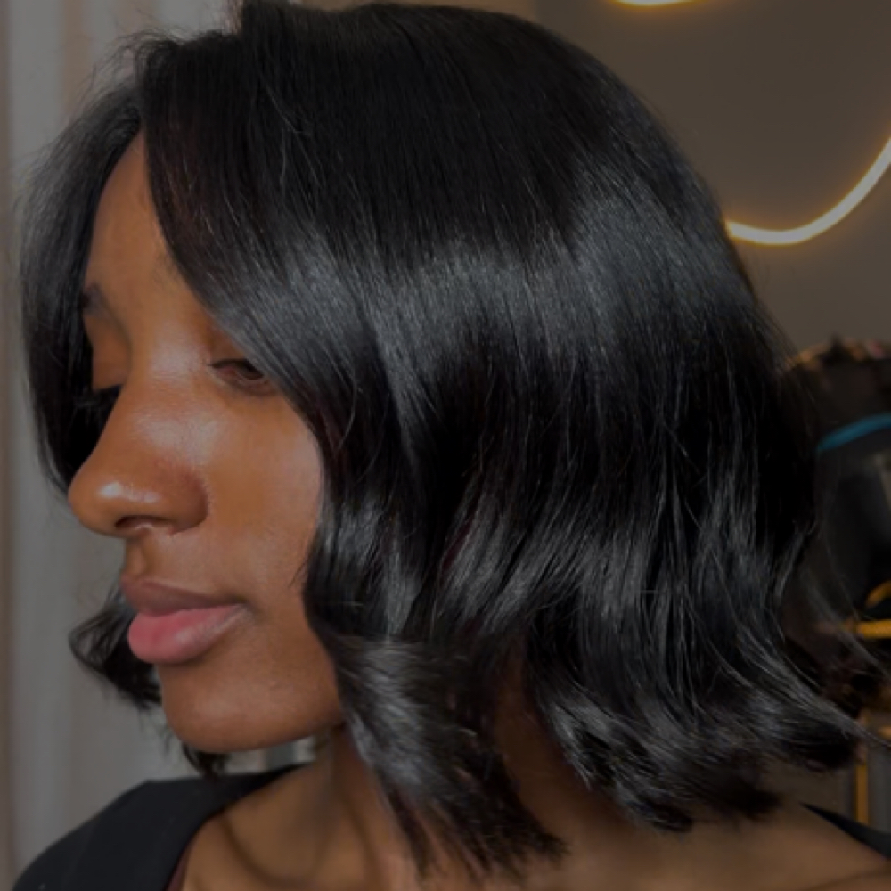 Keratin Silk Press at KayJanaè in Marietta, GA