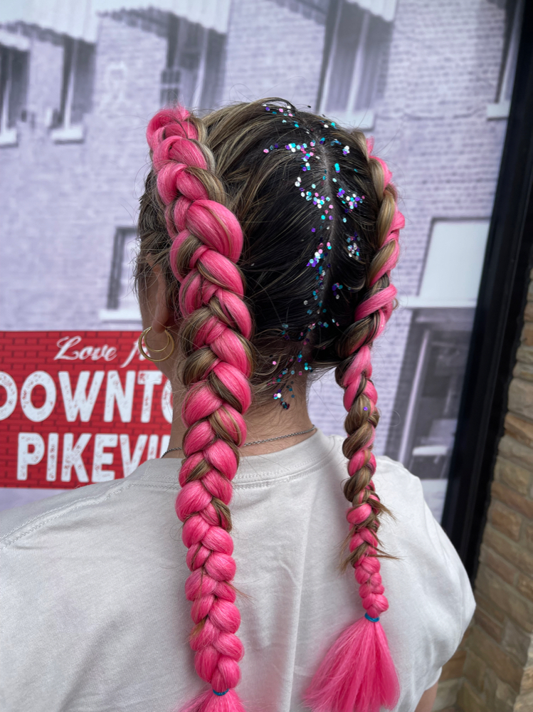 Feed in dutch braids (1 pack)