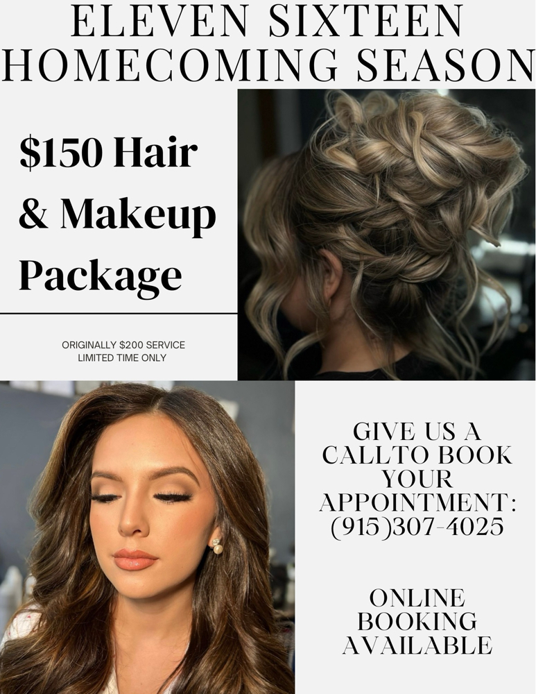 Homecoming Hair & Makeup Promo