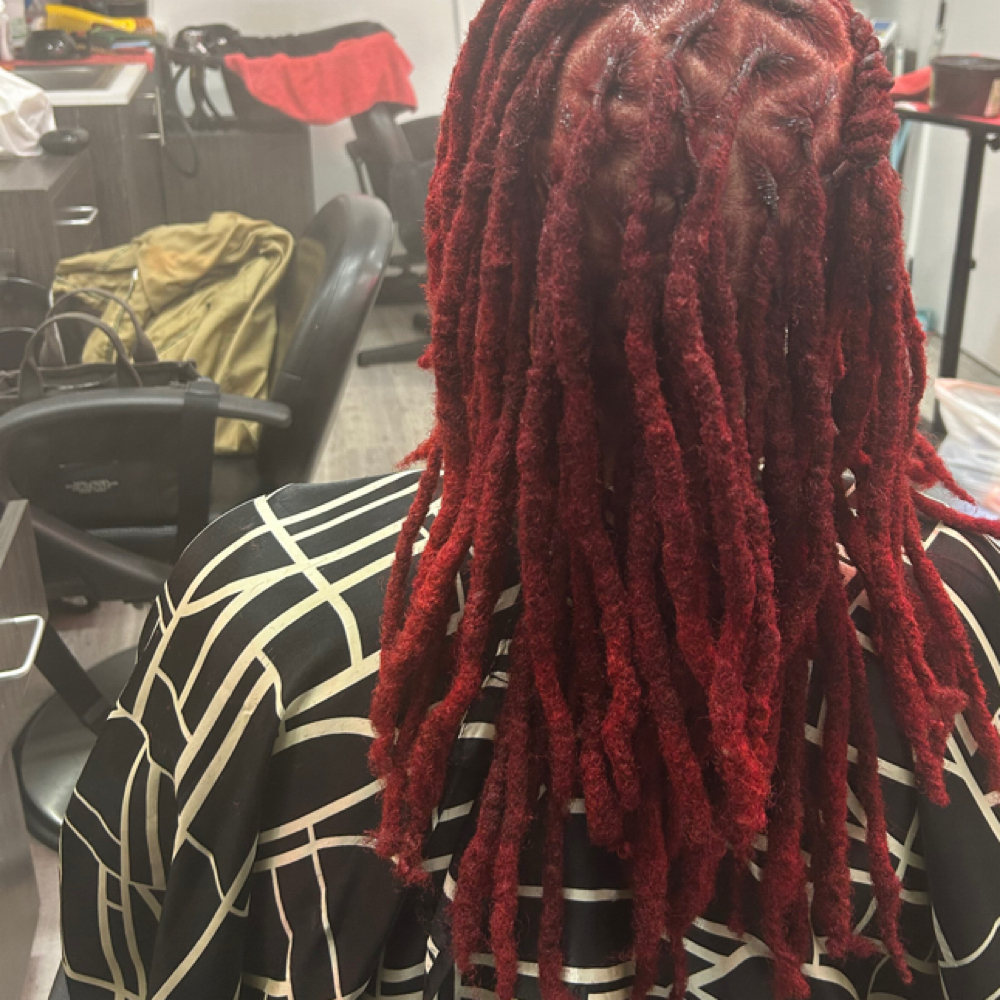 Dreads Retwist long at Madame Jay Salon in Freeport, NY