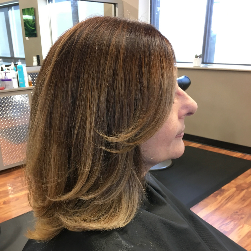 Balayage And Lowlights/Base Color