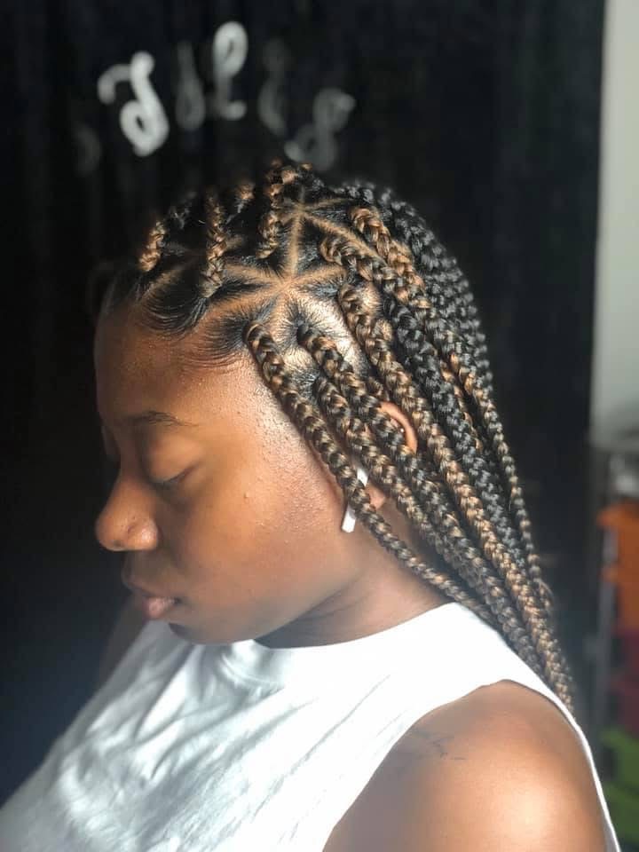 Small Box Braids at Unique Styles By Nisha in Stockton, CA