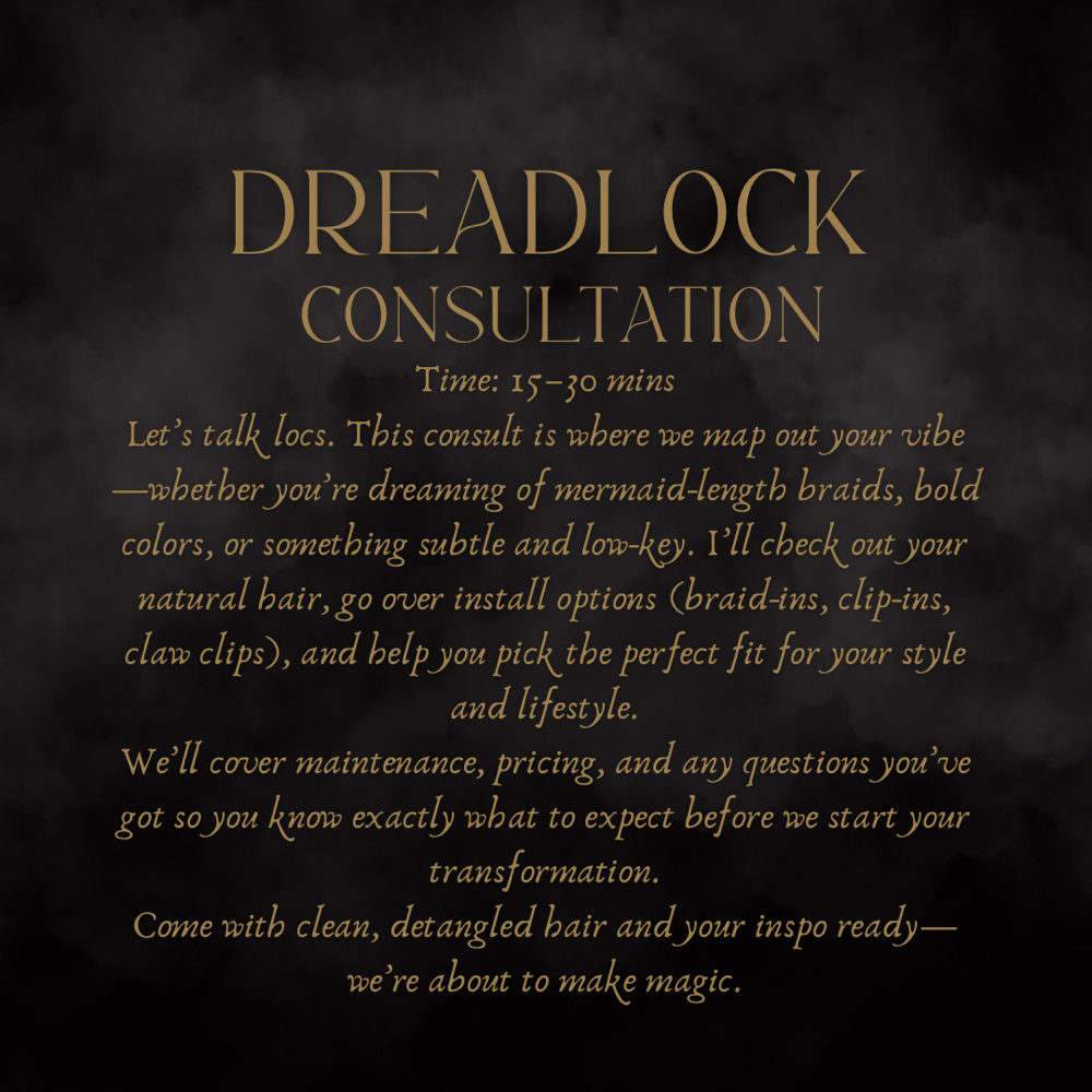 Dreadlock Extensions Consultation