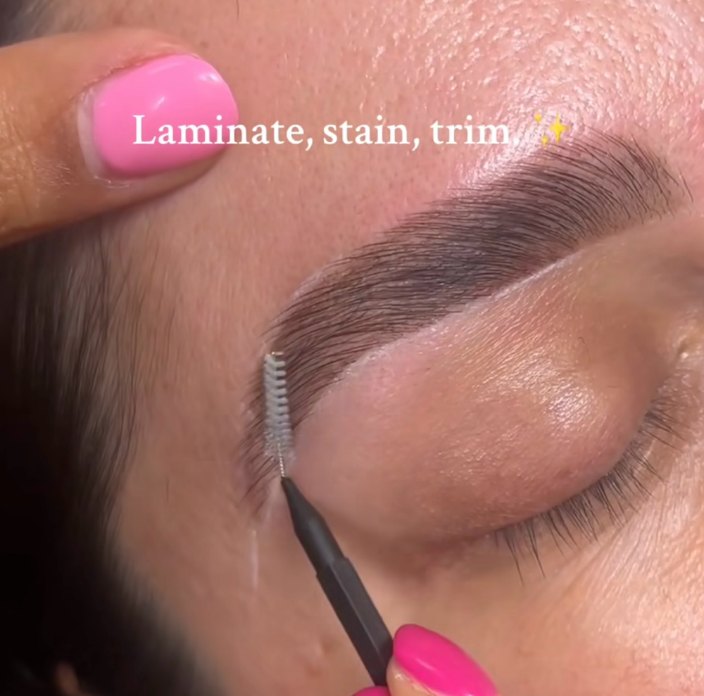 Brow tinting /lamination