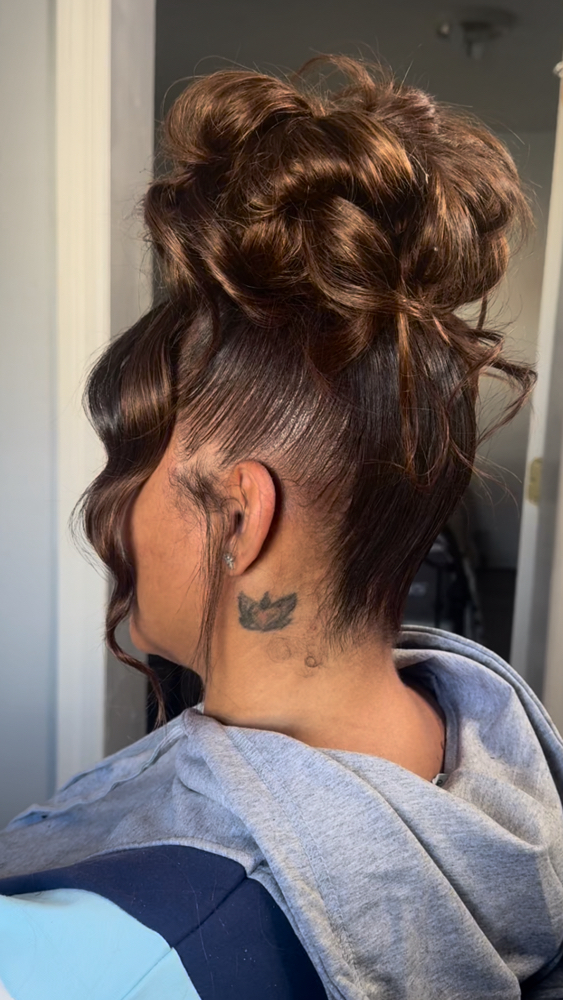 Pin Updo Ponytail