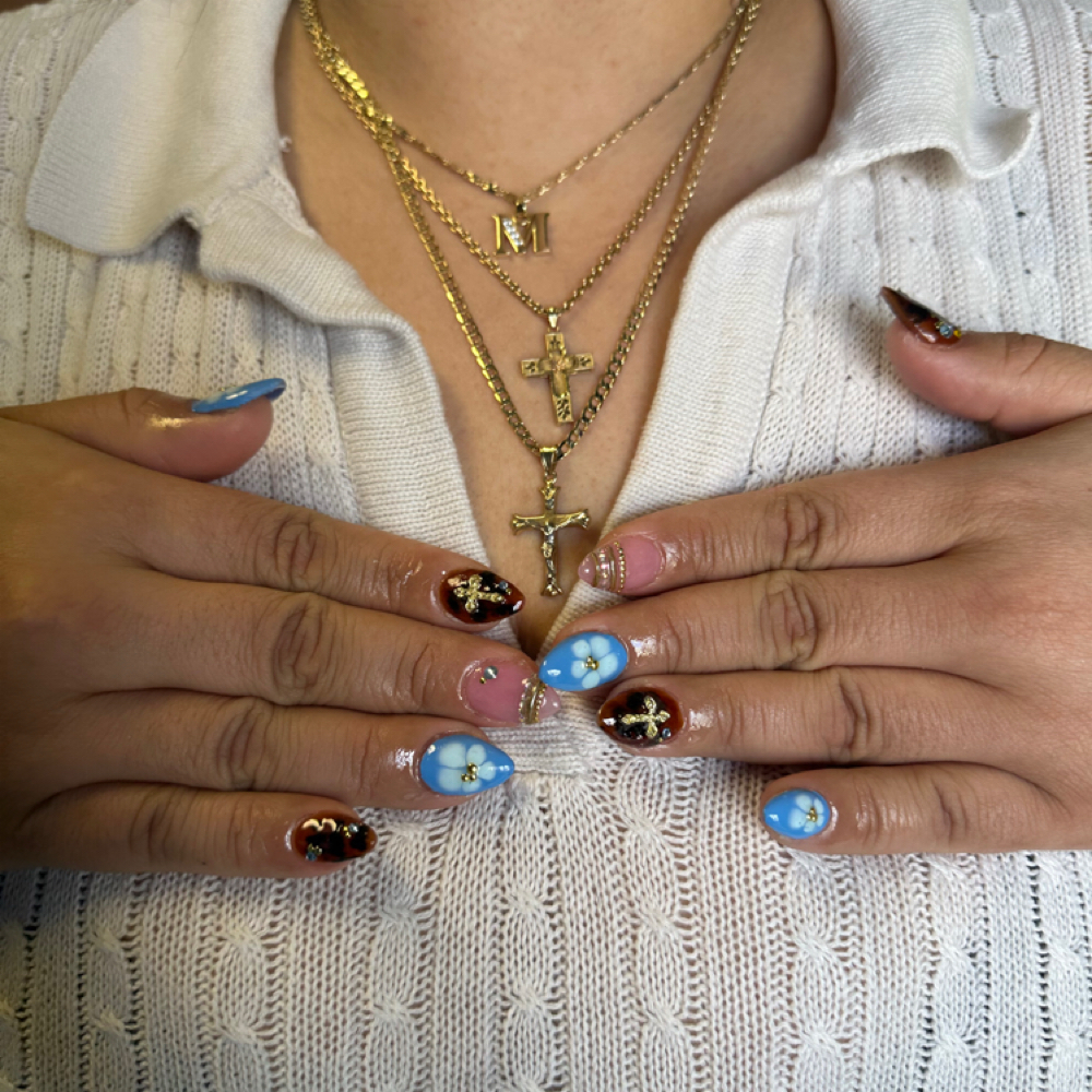 Short Acrylic at Joyride Hair Studio in Lafayette, IN