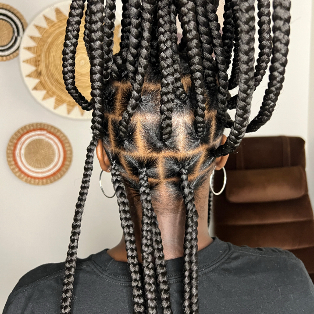 Large Knotless Box Braids at Braid Work in Plano, TX