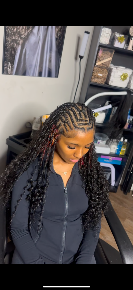 Small Freestyle Fulani Braids