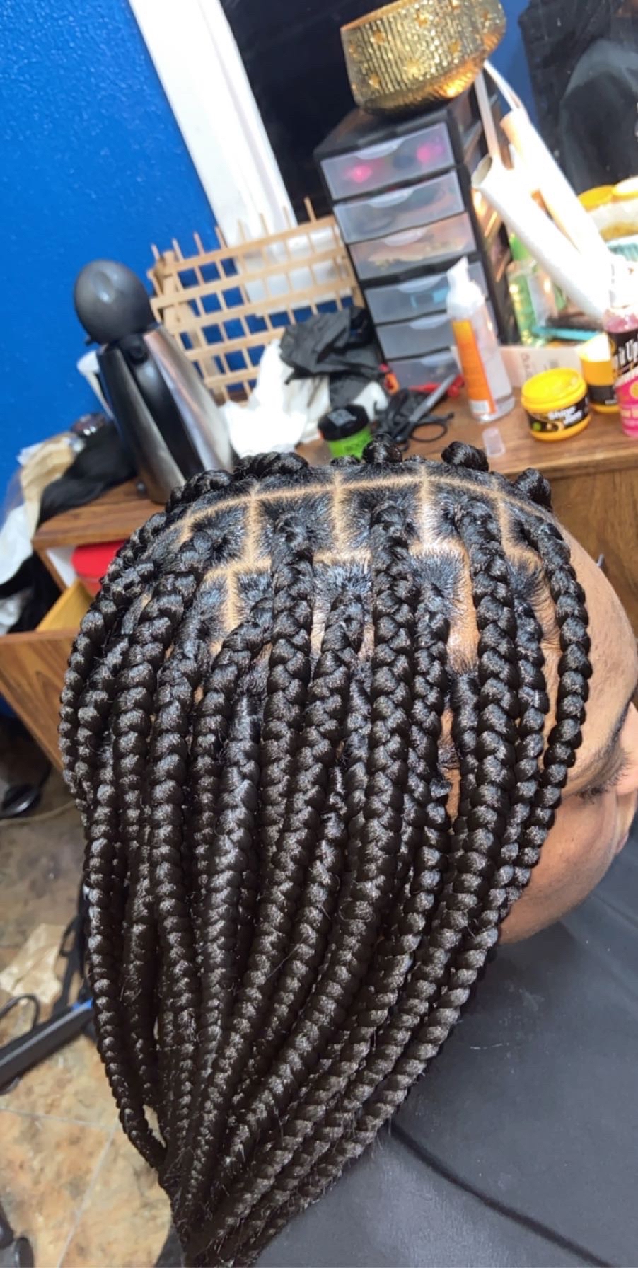 Medium Mid Back Box Braids