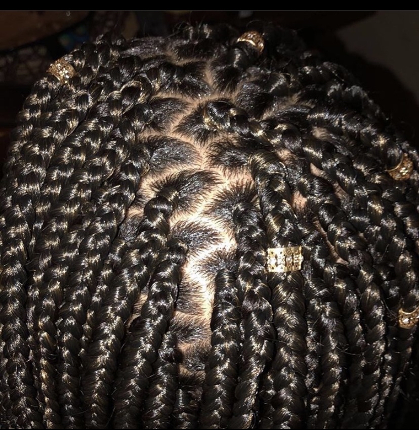 Small Mid Back Box Braids