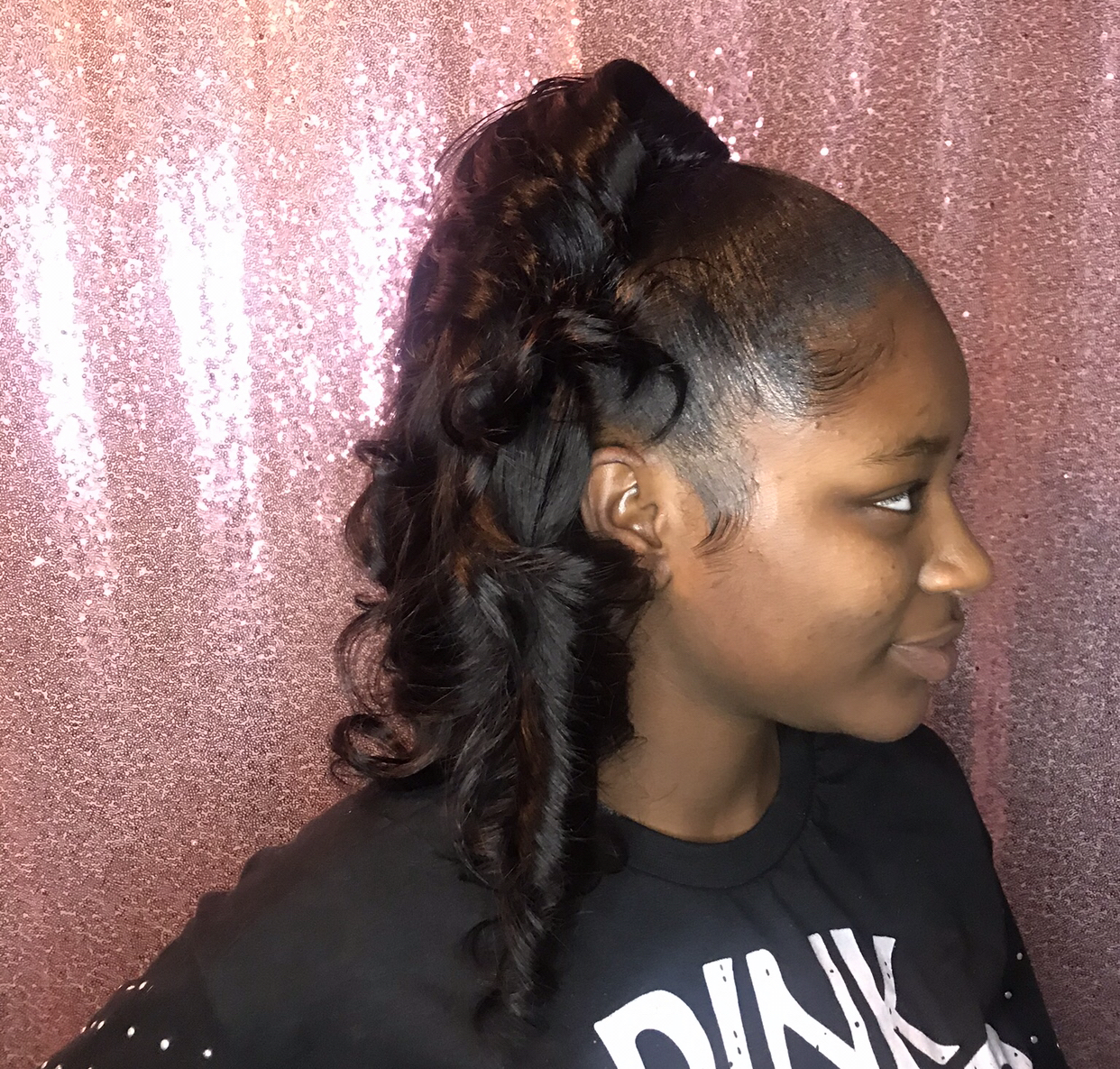 Half Up Half Down Install (sew In)