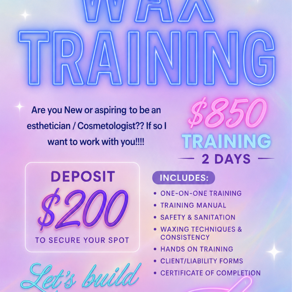 Wax Training One On One (small Kit at Forget-Me-Not Aesthetics in Garland, TX