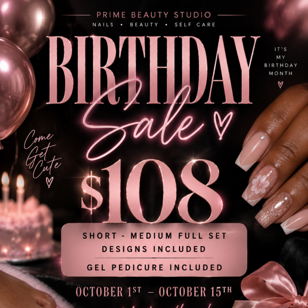 Mamacita Bday Sale! at Prime Beauty Studio in Chicago, IL