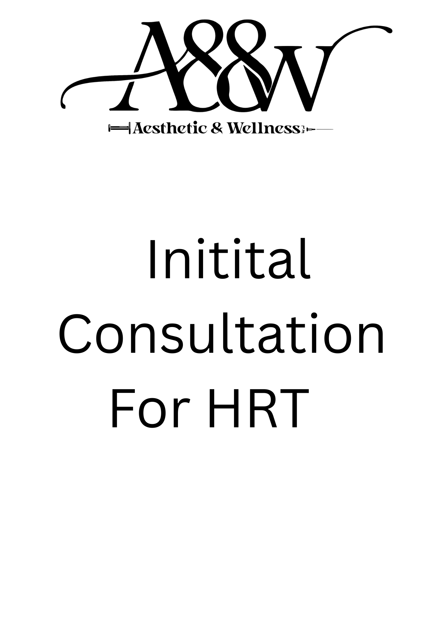 Initial Consultation  for HRT