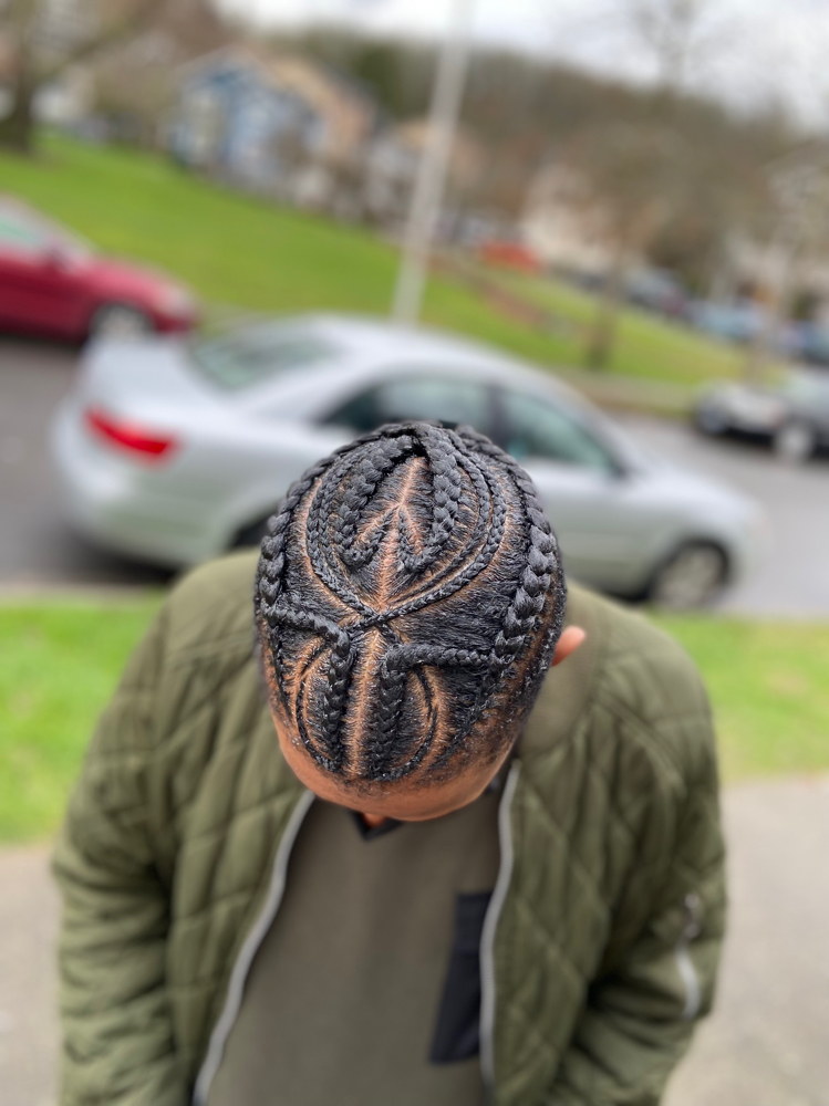 Men’s High Fade N Stitch Braids