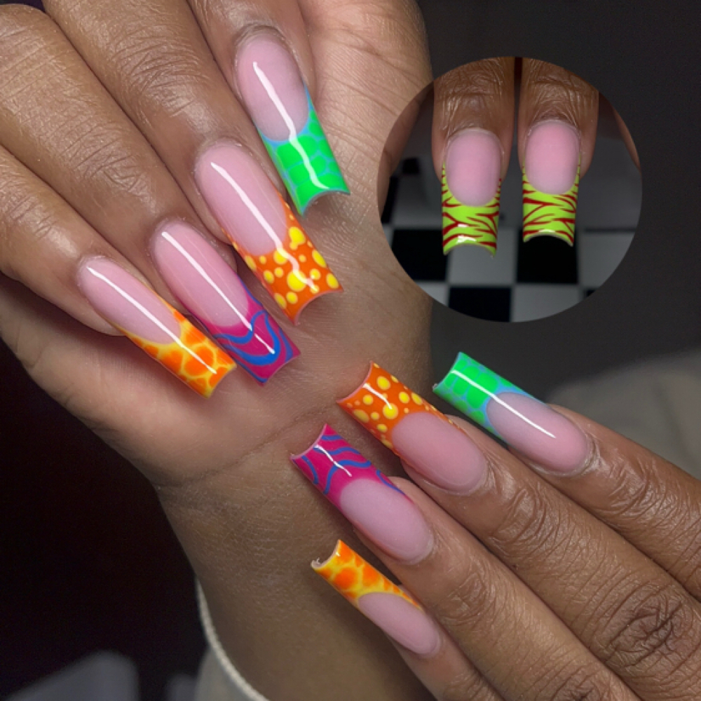 Acrylic Long Set at LunatiqueNails in Katy, TX