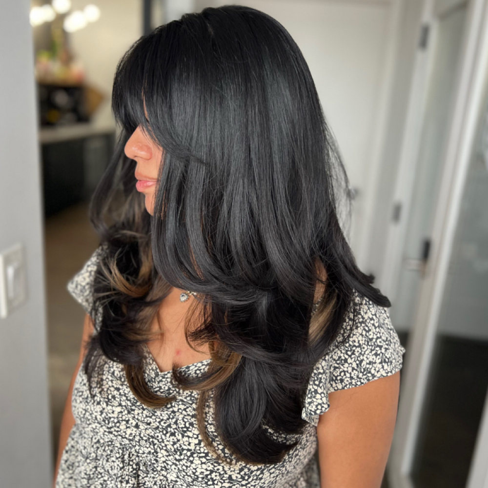 Haircut + Keratriplex Treatment at Aesthetic Makeup & Hair in Houston, TX